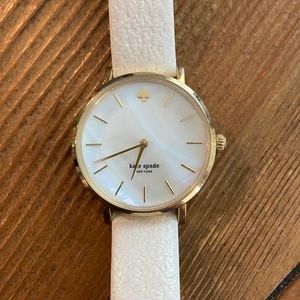 Kate spade white leather watch